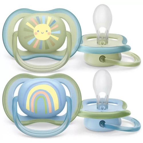 Chupete silicona - philips avent ultra air (0 - 6 meses 2 unidades niño)