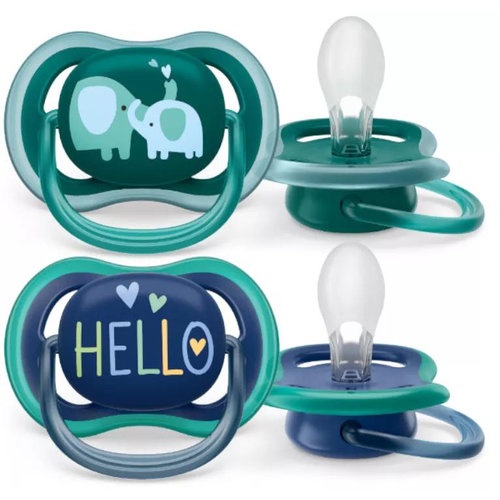 Chupete silicona - philips avent ultra air (+ 18 meses 2 unidades niño)