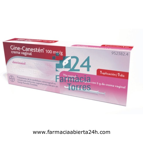 GINE-CANESTEN 100 mg/g CREMA VAGINAL , 1 tubo de 5 g