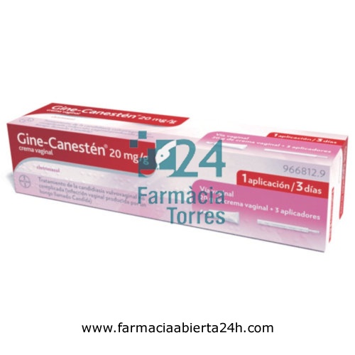 GINE-CANESTEN 20 mg/g CREMA VAGINAL , 1 tubo de 20 g