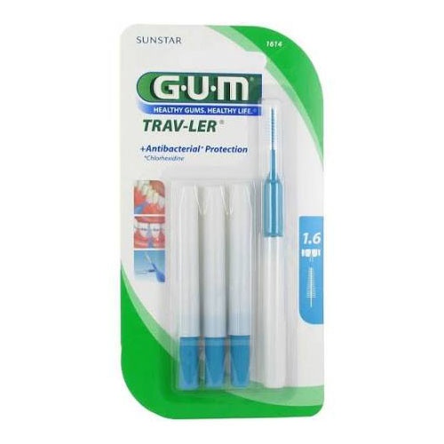 CEPILLO INTERDENTAL - GUM 1614 TRAV-LER (CONICO 1.6 MM 6 U)