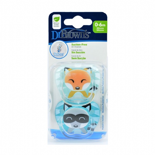 Chupete silicona - dr brown´s prevent classic animal faces (niño 0-6 m t-1)