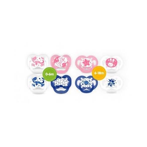 Chupete silicona - dr brown´s advantage reversible nocturno (t1 colores surtidos 0-6 m)