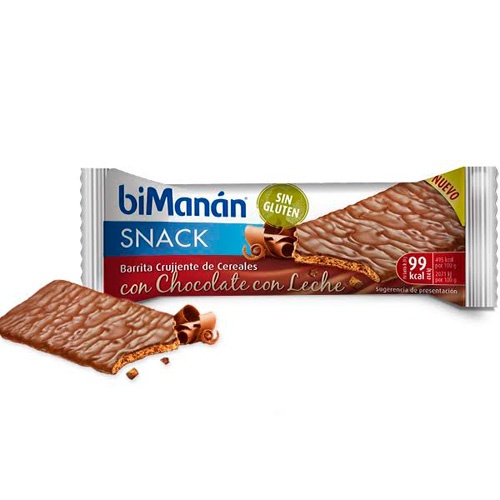 Bimanan bekomplett snack cereales (20 barritas 20 g sabor chocolate con leche)