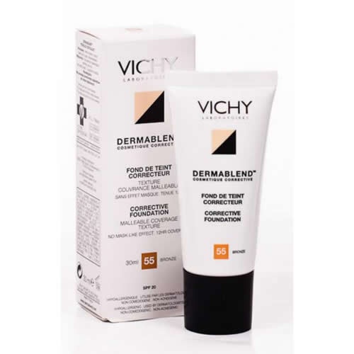 DERMABLEND FONDO DE MAQUILLAJE CORRECTOR - VICHY COSMETICA CORRECTORA (30 ML 55 BRONCE)