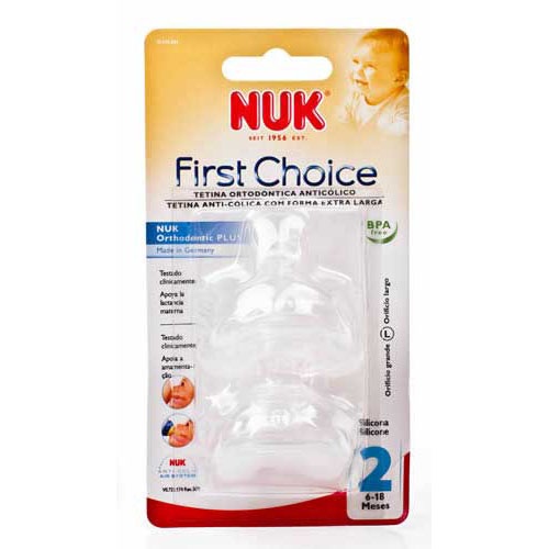 TETINA SILICONA ANTICOLICO - NUK FIRST CHOICE (ALIMENTO T-2 L 2 U)