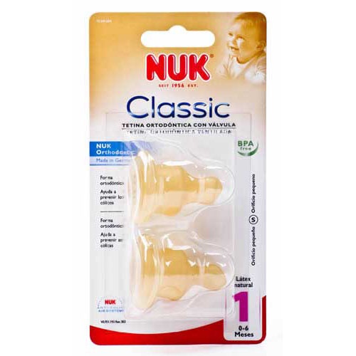 TETINA LATEX - NUK TETINA AGUA (T-1  2 U BLISTER)