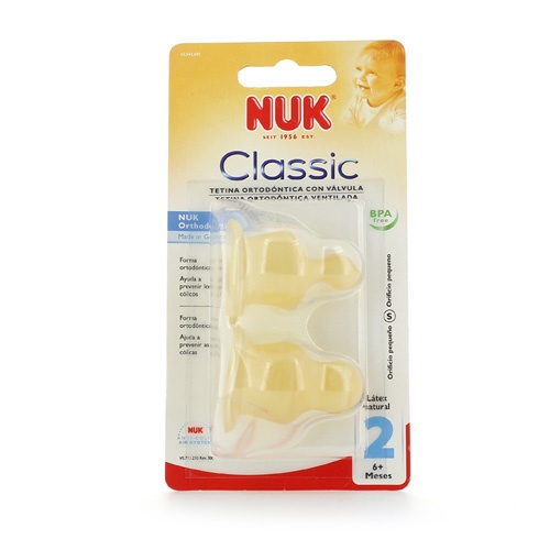 TETINA LATEX - NUK TETINA AGUA (T-2  2 U BLISTER)