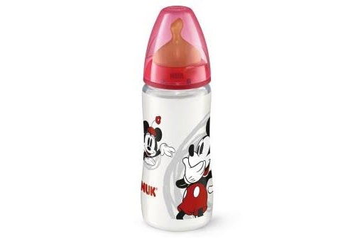 BIBERON PP LATEX - NUK FIRST CHOICE (300 ML DISNEY MICKEY 0-6 M)