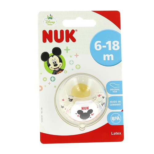 CHUPETE LATEX - NUKETE ANATOMICO (DISNEY MICKEY T-2)