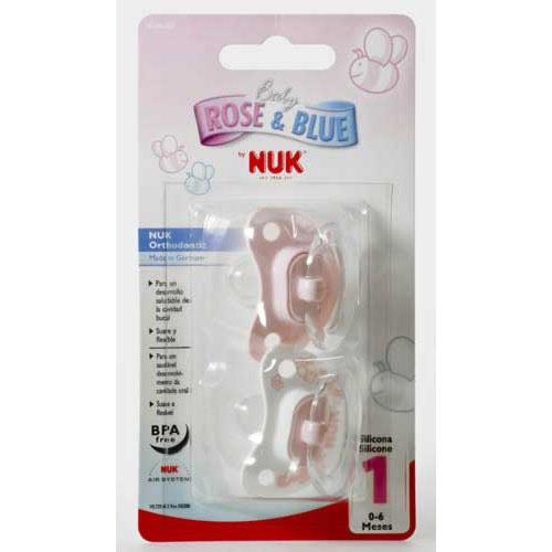 CHUPETE SILICONA - NUKETE (ROSE T-1 2 U)