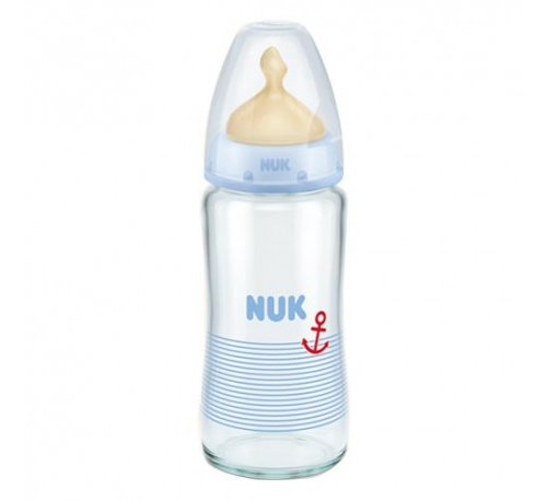BIBERON CRISTAL LATEX - NUK FIRST CHOICE (1M 240 CC)