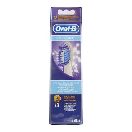 CEPILLO DENTAL ELECTRICO RECARGABLE - ORAL- B PULSONIC CON TECNOLOGIA SONICA RECAMBIO (3 U (SSF32-3)