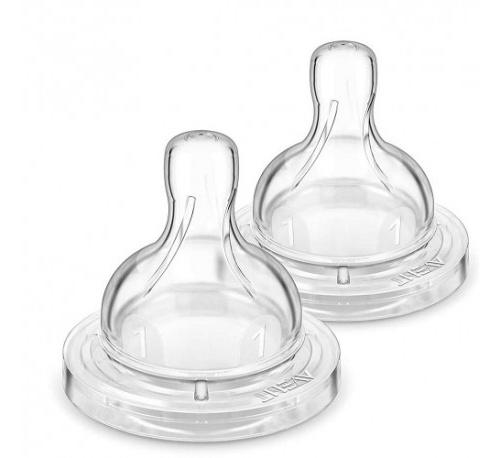 TETINA SILICONA FLUJO RECIEN NACIDO - AVENT PHILIPS (+ 0 M 2 TETINAS)