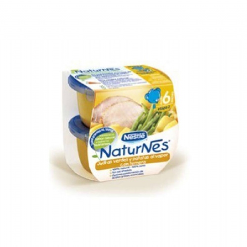 NATURNES J VERDES PATATAS AL VAPOR CON TERNERA (200 G 2 U)