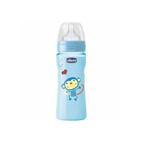 BIBERON PLASTICO PP T SILICONA - CHICCO FISIOLOGICO 0% BISFENOL BOCA ANCHA FLUJO RAPIDO (330 ML UNIS