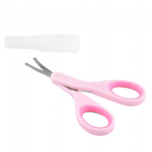 CHICCO TIJERAS SEGURIDAD UÑAS (RECIEN NACIDO ROSA)