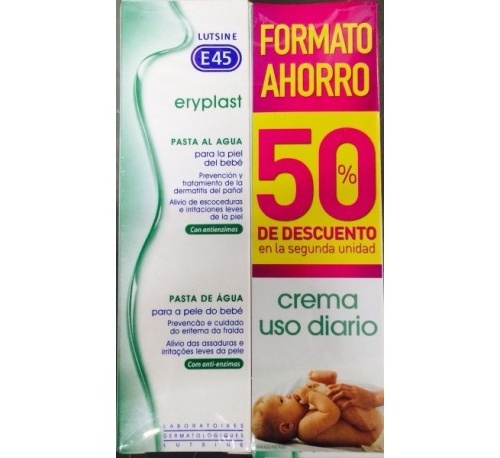 ERYPLAST PASTA AL AGUA (75 G 2 U)