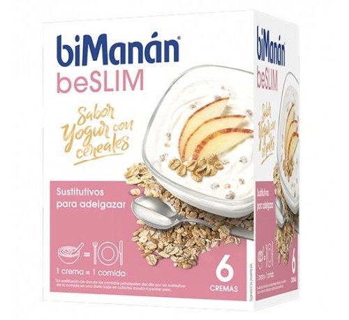 BIMANAN CREMA YOGUR CON CEREALES (312 G 6 SOBRES)