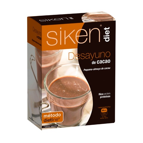 SIKEN DIET DESAYUNO DE CACAO24 G 7 SOBRES