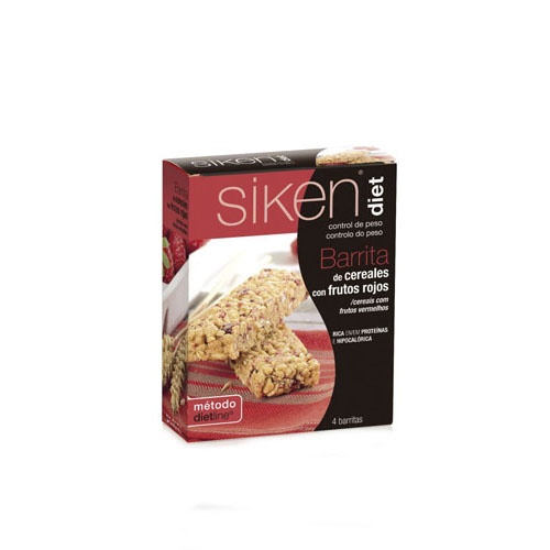 SIKEN DIET BARRITA FRUTOS ROJOS (30 G 4 BAR)