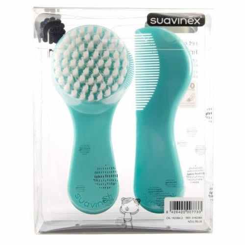 CEPILLO Y PEINE INFANTIL SOFT - SUAVINEX (ROSA DECORADO)
