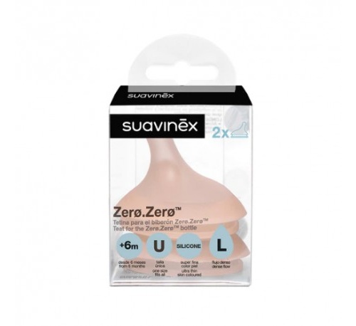 Tetina silicona anticolico - suavinex (flujo l)
