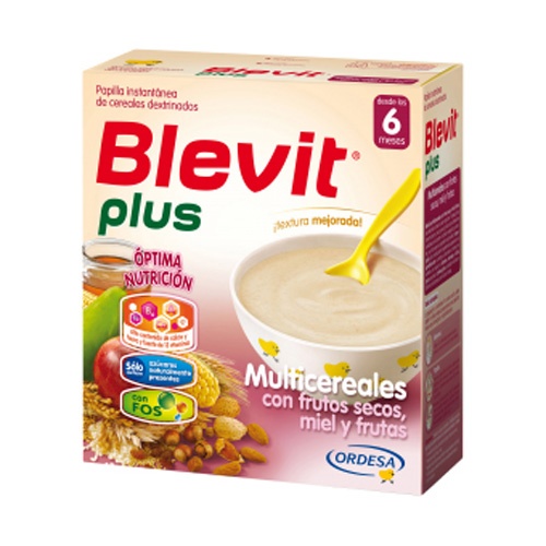 BLEVIT PLUS MIEL FRUTOS SECOS Y FRUTAS - MULTICEREALES (300 G)
