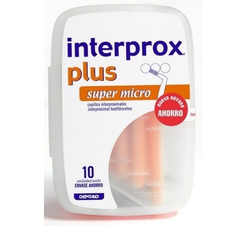 CEPILLO ESPACIO INTERPROXIMAL - INTERPROX PLUS (SUPER MICRO ENVASE AHORRO 10 U)