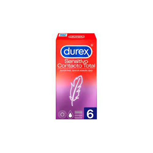 DUREX SENSITIVO CONTACTO TOTAL - PRESERVATIVOS (6 U)