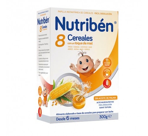 NUTRIBEN 8 CEREALES Y MIEL (300 G)