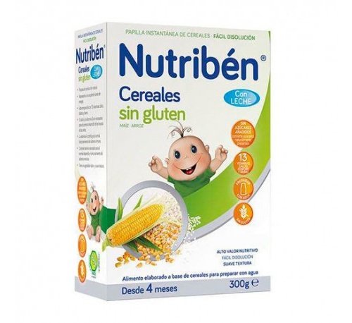 NUTRIBEN CEREALES SIN GLUTEN PAPILLA LECHE ADAPT (300 G)