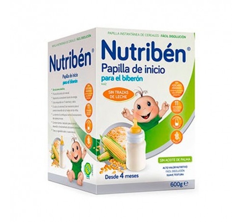 NUTRIBEN INICIO BIBERON - PAPILLA SIN GLUTEN (600 G)