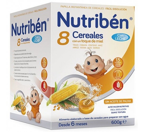 NUTRIBEN 8 CEREALES Y MIEL C LECHE ADAPTADA (600 G)