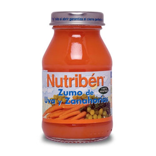 NUTRIBEN ZUMO UVA Y ZANAHORIAS (130 ML 2 U BIPACK)