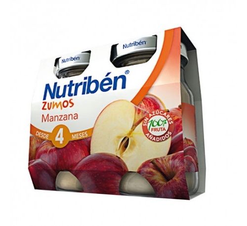 NUTRIBEN ZUMO MANZANA (130 ML 2 U BIPACK)