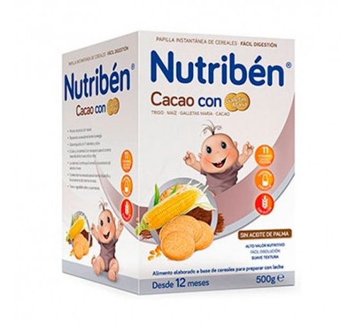 NUTRIBEN CACAO CON GALLETAS MARIA (600 G)