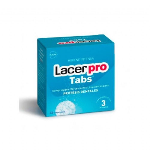 LACERPRO COMPRIMIDOS EFERVESCENTES - LIMPIEZA PROTESIS DENTAL (32 COMPRIMIDOS)