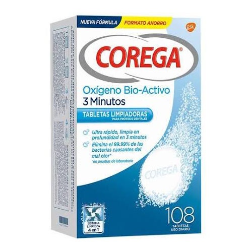 Corega Oxigeno Bio-Activo, Prótesis dentales