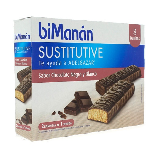 BIMANAN BARRITA CHOCOLATE NEGRO Y BLANCO (320 G 40 G X 8 U)