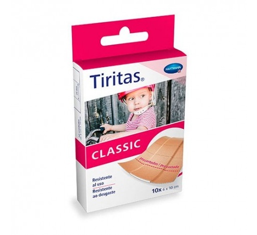 TIRITAS CLASSIC - APOSITO ADHESIVO (PRECORT 1 M X 6 CM  10 U)