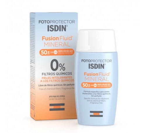 Fotoprotector isdin fusion fluid mineral spf 50 (1 envase 50 ml)