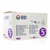 AGUJA PARA PLUMAS ESTERIL - BD (31 G (0.25 MM X 5 MM) 100 U/CAJA)