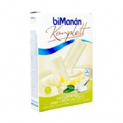 Bimanan  chocolate blanco sabor limon con coco