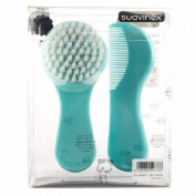 CEPILLO Y PEINE INFANTIL SOFT - SUAVINEX (ROSA DECORADO)