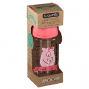 BIBERON VIDRIO BOCA ANCHA TETINA REDONDA - SUAVINEX 3 POSICIONES (240 ML)
