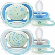 CHUPETE SILICONA - PHILIPS AVENT NOCTURNO (0- 6 M ROSA 2 CHUPETES)