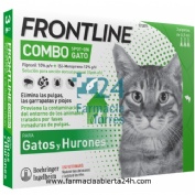 FRONTLINE COMBO 50,00 mg / 60,00 mg SOLUCION SPOT-ON PARA GATOS