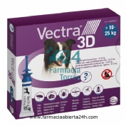 VECTRA 3D SOLUCION SPOT-ON PARA PERROS DE 10 A 25 kg