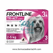 FRONTLINE TRI-ACT 33,8 mg / 252,4 mg SOLUCION SPOT-ON PARA PERROS 2 - 5 kg